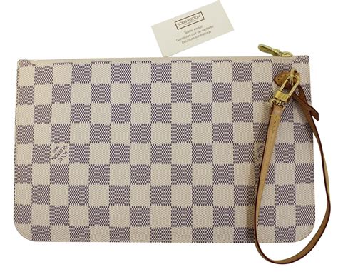 louis vuitton neverfull damier azur pochette|louis vuitton damier azur artsy.